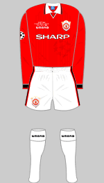 manchester united 1997-2000 european kit