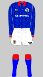 halifax town 1994-95 kit