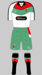 glentoran fc 2012-13 home kit