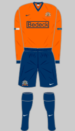 glenavon 2013-14 away kit