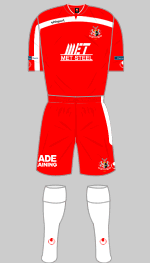 portadown fc 2013-14 home kit