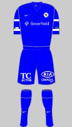 ballinamallard united 2014-15 1st kit