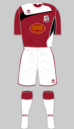 northampton toen 2009-10 home kit