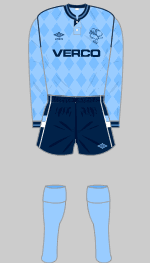 wycombe wanderers 1989-90 kit